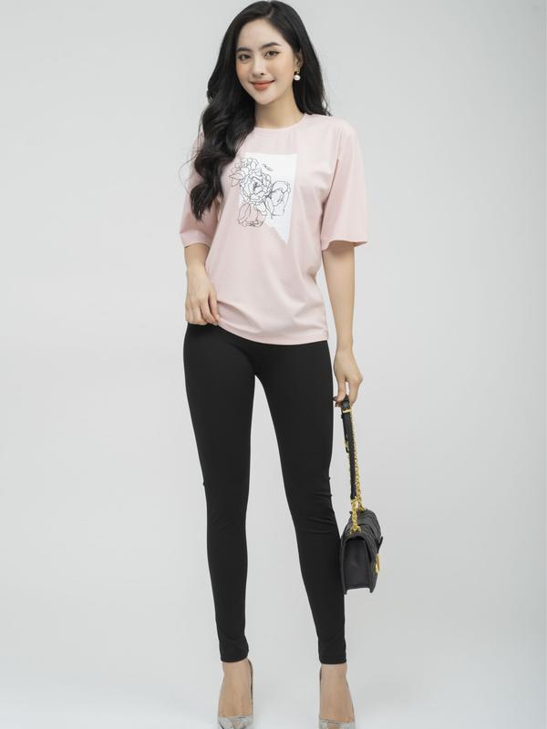 Quần legging dài không túi co dãn dành cho Nữ Voi 0