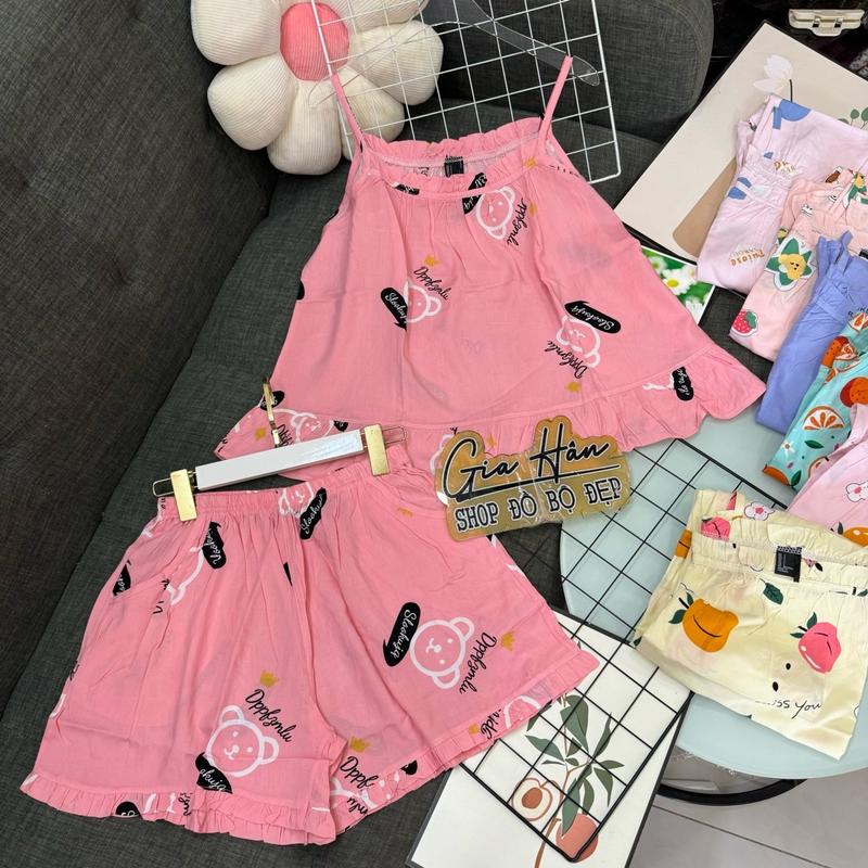 (40-75kg) ĐỒ BỘ 2 DÂY VẢI TOLE LANH CAO CẤP, QUẦN CÓ TÚI Nữ