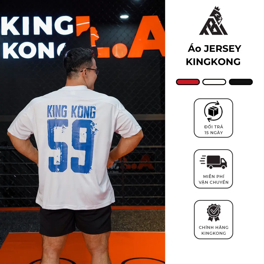 [Mới T2] Áo Thun Chất Mè Unisex Nam Nữ Oversize Số 59 - Local Brand TB KINGKONG SPORT WEAR