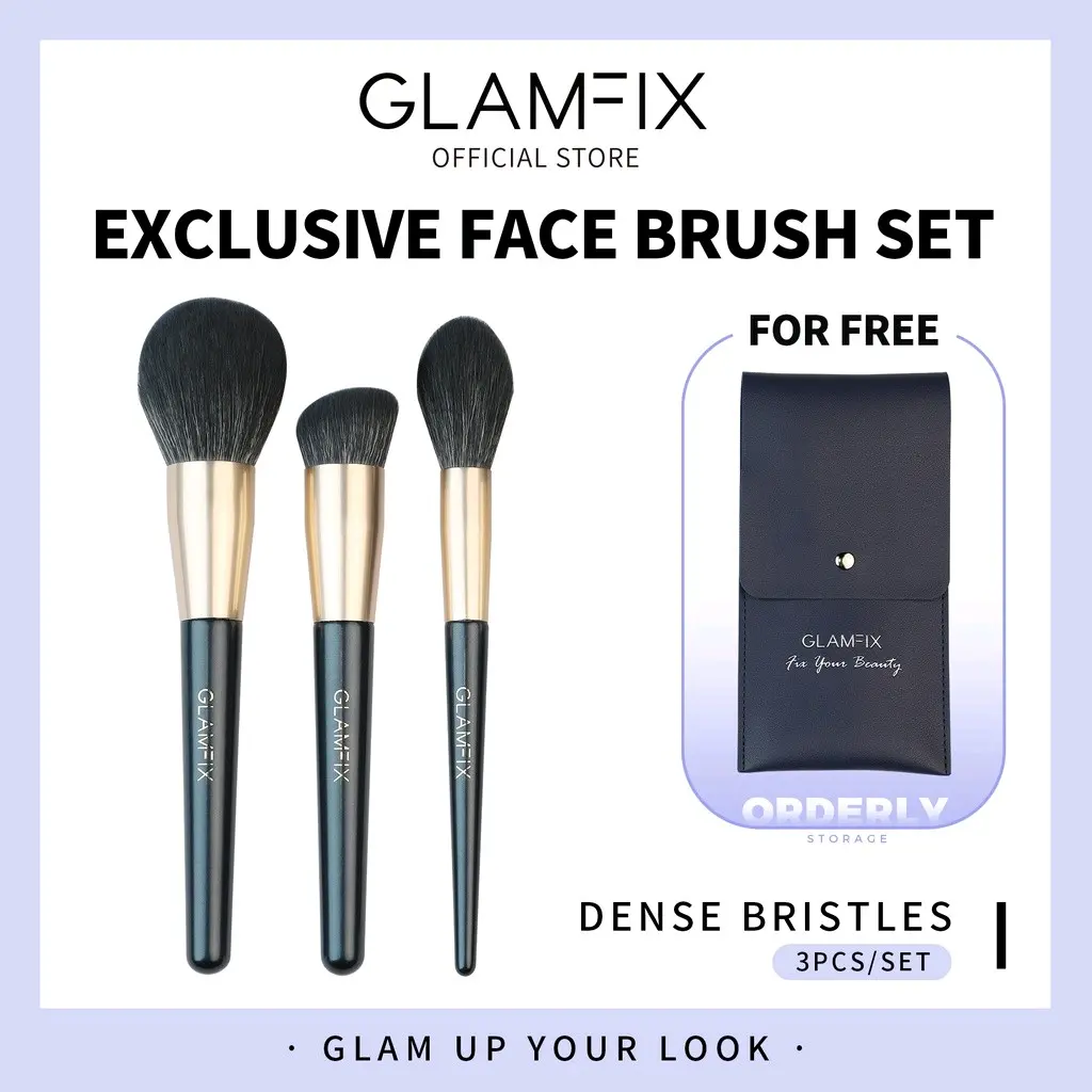 GLAMFIX Exclusive Face Brush Set Wajah Kuas