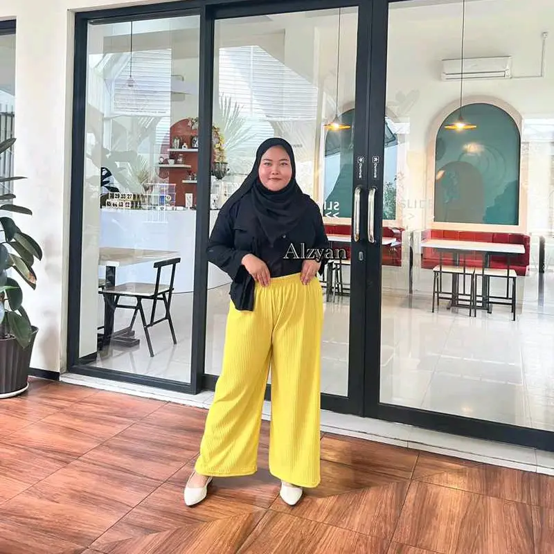 SF - Kulot Knit Premium Super Jumbo Muat BB 90kg Wanita Celana Panjang 0
