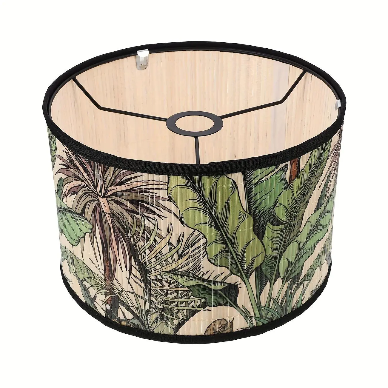 Bamboo Pattern Lamp Shade, Vintage Lampshade, Replacement Chandelier Lampshade, Hanging Lampshade, Weave Iron Bamboo Chandelier Shade