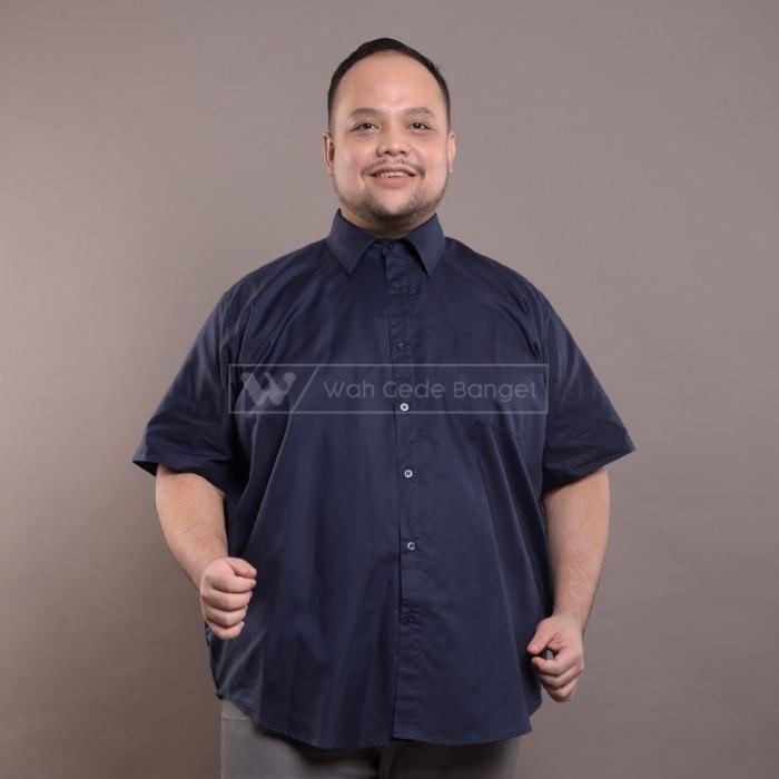 Kemeja Pria Basic Jumbo Big Size Ukuran Besar XXL XXXL WGB Pendek 4