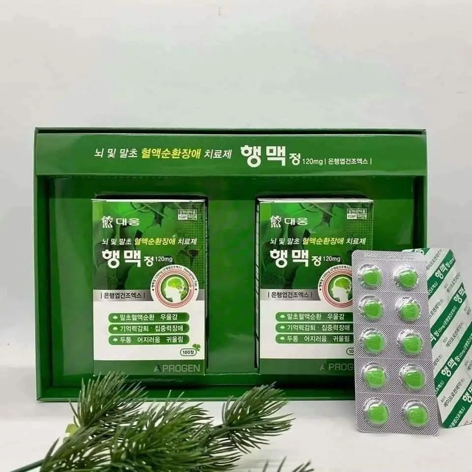 Viên Uống Bổ Não HENGMEC hộp 100 viên của Hàn Quốc