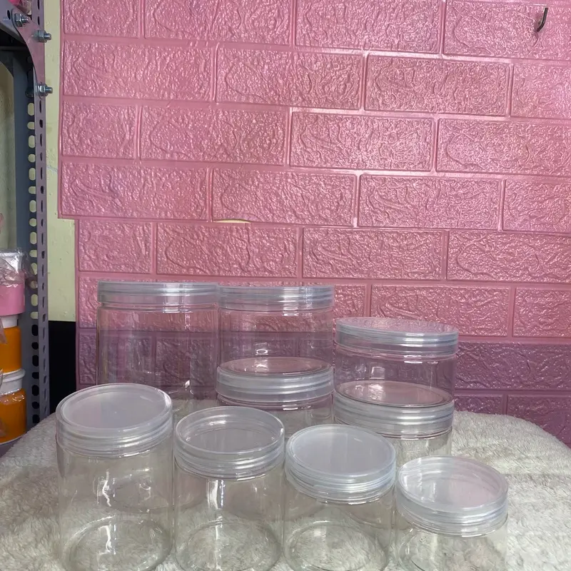(Combo 10 hủ ) pet trong nắp màu 100g-200g-250g-300g đựng kem body,gia vị ,tp 5