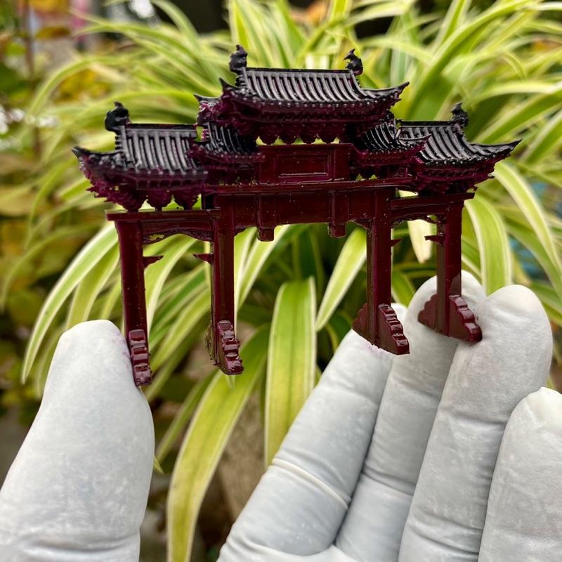 Cổng tam quan tiểu cảnh 3d resin 1