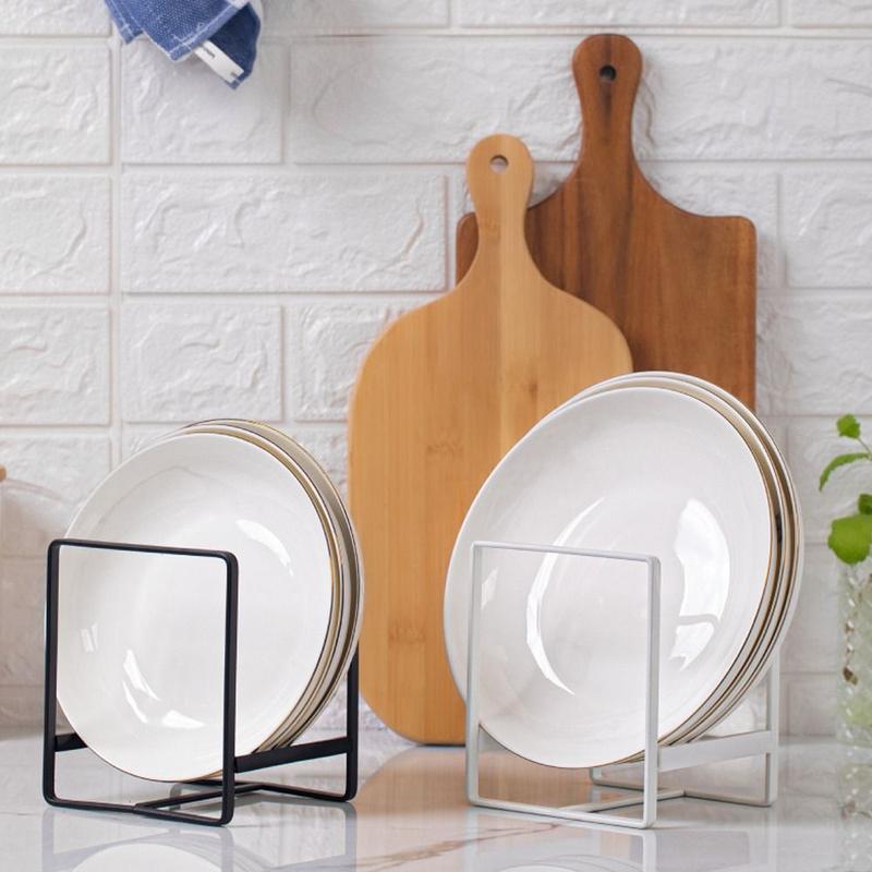 Product Introduction of Durable Carbon Steel Dishware Drain Rack Space Saving Multifunctional Dish Draining Rack Plate Storage Holders for Kitchen Supplies 15