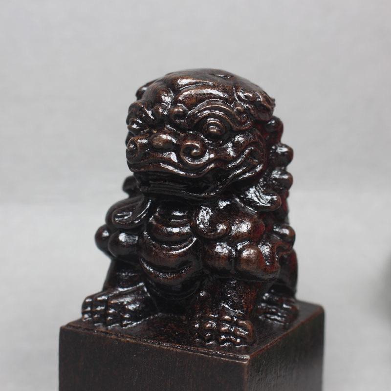 Tượng gỗ mini kì lân tượng phong thủy kỳ lân bằng gỗ trang trí để bàn 3