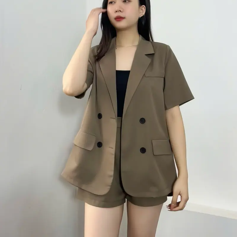 S115 - SET VEST NỮ KÈM QUẦN SHORT, KHÔNG KÈM ÁO TRONG Kem Top Women 3