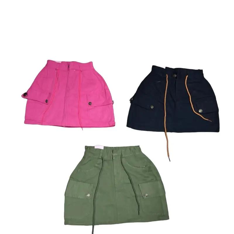 V12 [ Không Dãn _ Có Quần ] _ Chân váy nữ dáng ngắn có túi hộp DÂY RÚT xinh xắn _ SAO SA STORE