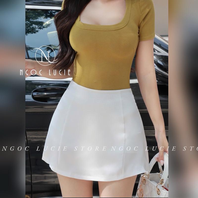 CV19 - [NGỌC LUCIE] Chân Váy Lụa Ngắn (có quần trong) Basic