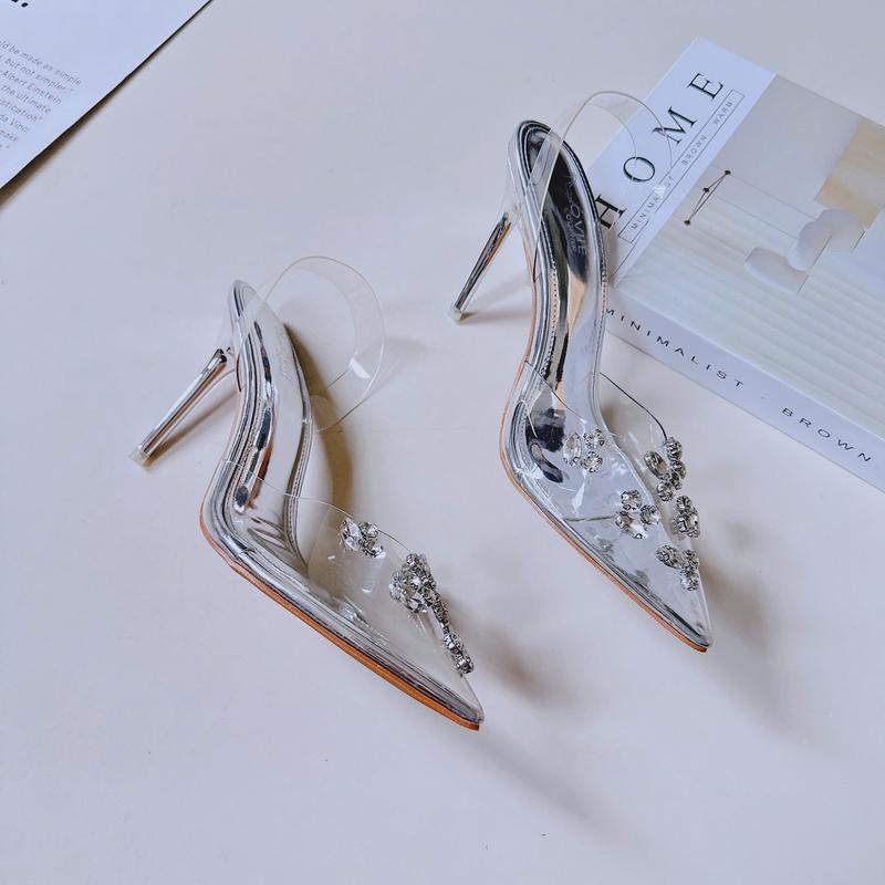 Product Introduction of LOVIIECORNER GIÀY CAO GÓT MŨI NHỌN SLINGBACK - FORM BÉ - GUỐC NỮ QUAI TRONG ĐÍNH ĐÁ SANG TRỌNG GÓT ĐŨA 9 PHÂN - G240870 6