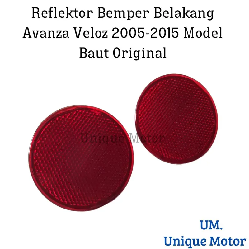 Reflektor Bemper Belakang Avanza Veloz 2005 - 2015 Model Baut Original 5