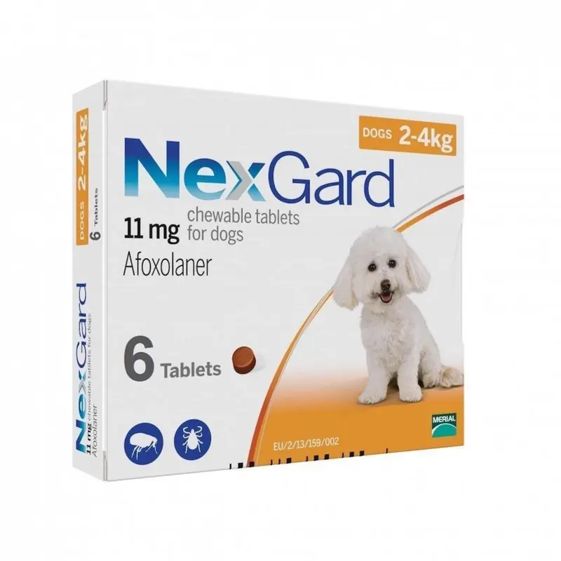 NexGard - Viên nhai phòng & trị Ve, Rận, Bọ chét, Ghẻ cho chó từ 2-50kg - 1 Viên 0