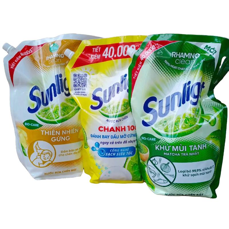 Nước rửa chén Sunlight 3,3kg.3,5kg hương thiên nhiên