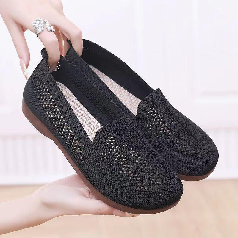 Giày Xoài, Dành Cho Nữ, Lưới Khoét Lỗ Thoáng Khí, Đế Mềm, Giày Cho Mẹ, Thời Trang, Dễ Phối Đồ, Giày Lười, Giày Thường Ngày, Hàng Mới Về Năm 2025 [1262 Mua Lại] 3