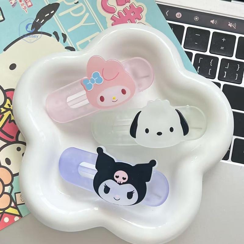 Qinlisey Cute Cartoon Hair Clips for Girls Kawaii Jelly Color Duckbill Clips Barrette Lovely Hair Pins 8