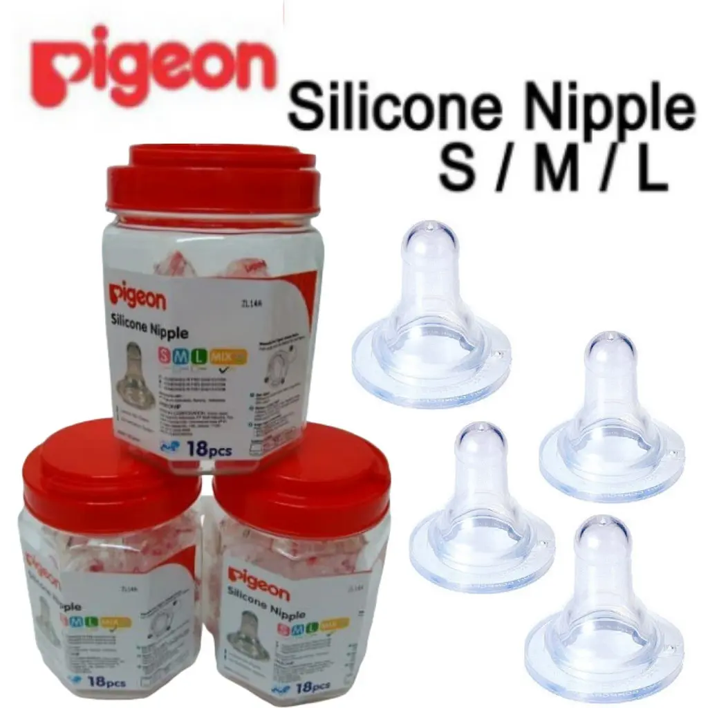 Pigeon Dot SIlicon Nipple SML