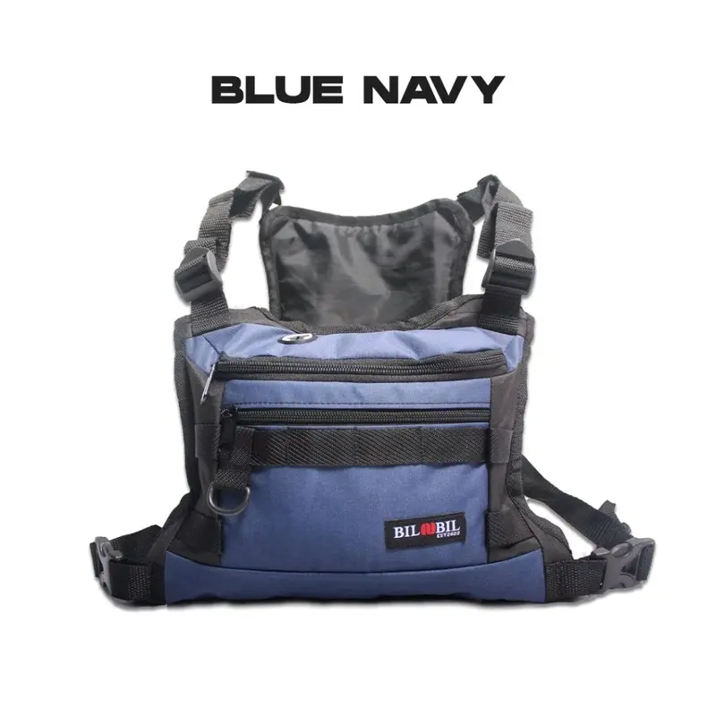 Tas dada Cowo terbaru chest Bag Chest Rig Bag Multifungsi Tas dada murah rompi biker motor tracking sunmori Tactical tas dada army Pria Kulit 4