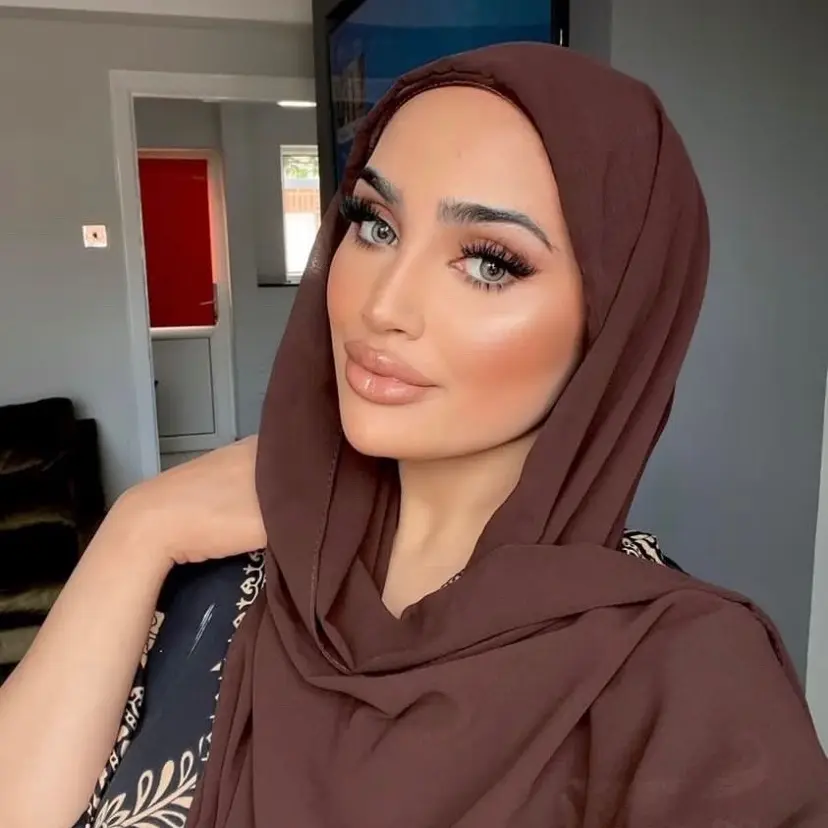 Instant Chiffon Hijab with Satin Undercap