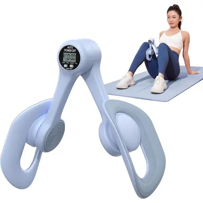 Thigh Master, Thigh Exerciser, Pelvic Floor Exercise Devices, Inner Thigh Exercise Workout Equipment For Home, Home Workout Fitness Equipment For Muscle Toning - Blue