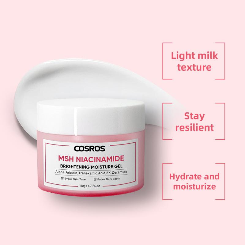 Product Introduction of MSH Niacinamide Glowing Moisturizer Brightening Moisture Gel, Alpha Arbutin Tranexamic Acid 5X Ceramide 1