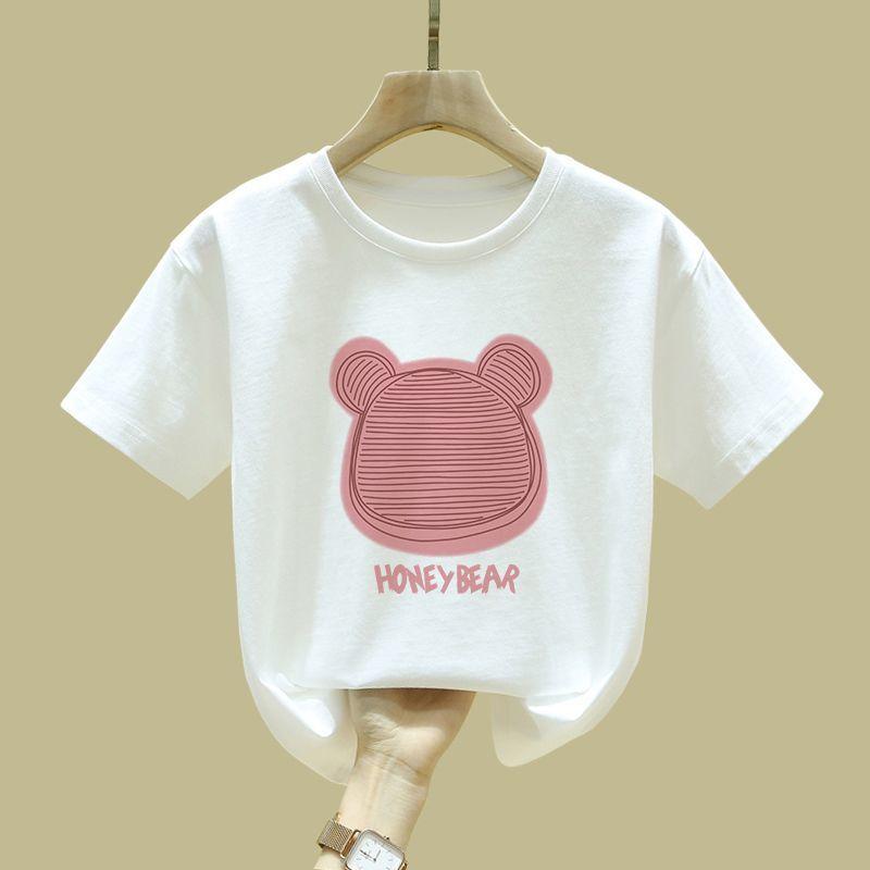 Quần Áo Trẻ Em, Áo Thun Cotton Nguyên Chất Tay Lửng Màu Hồng, Cho Bé Gái, Áo Nam, Ngắn Tay, Hàng Mới Về Mùa Hè, Được Năm Người Ca Mổ, Thích Hợp Cho Mùa Hè Năm 2024 1