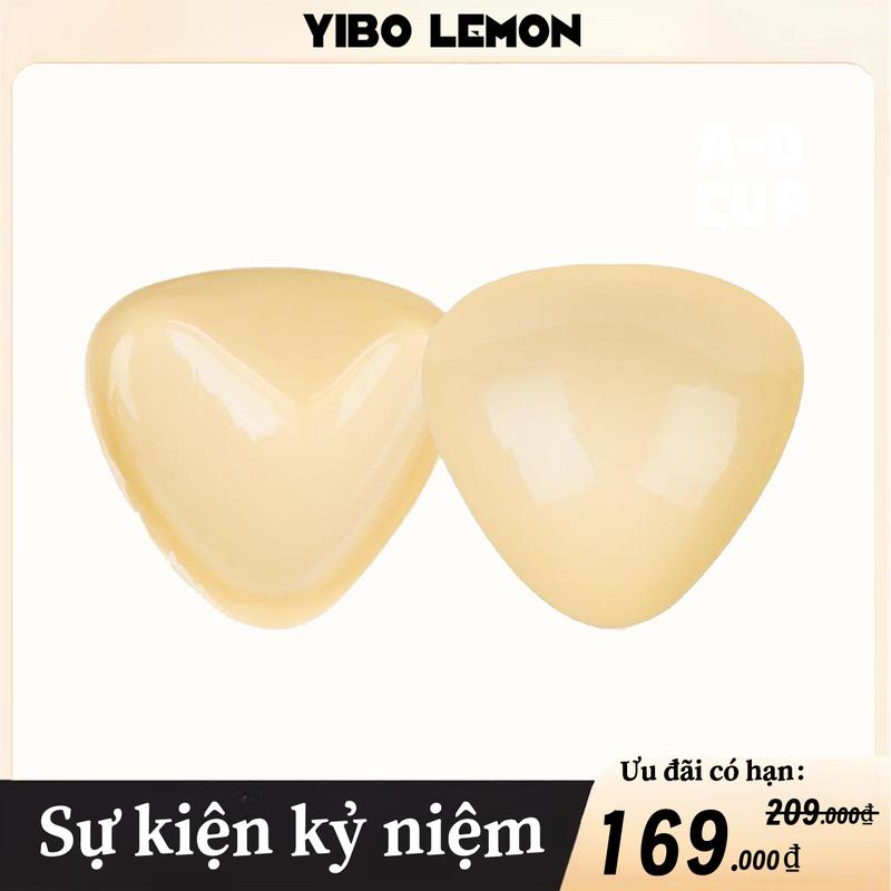  【YIBOLEMON Đệm Đệm áo ngực dính hình tam giác hai mặt Có Hai Màu Keo bàn chải hai mặt Mềm mại và thoải mái khi chạm vào 