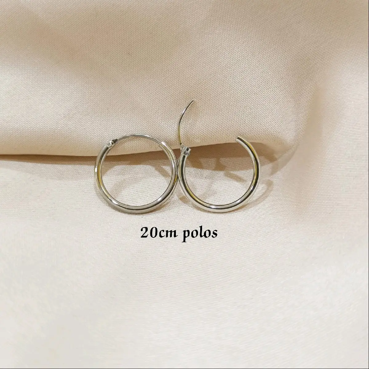 Anting Gipsi silver polos