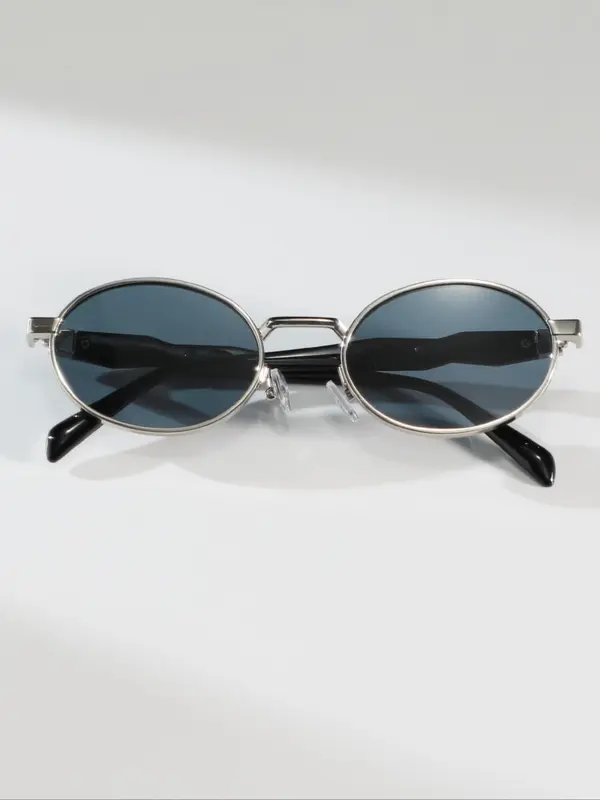 Vintage Oval Frame Sunglasses, Trendy Casual Sunglasses for Women and Men, Fashion Accessories for Everyday Use and Outdoor Activities 5
