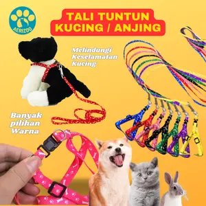Tali Tuntun Kucing Anjing Model Y Kalung Tuntun Tali Jalan Hewan Peliharaan Aerizoo
