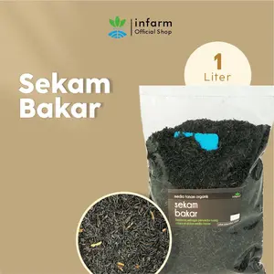 INFARM - Media Tanam Sekam Bakar  1 Liter - Kandungan Nutrisi Tinggi sekam bakar  Cocok untuk Persemaian dan Kebutuhan Berkebun sekam bakar Subur, Ringan, Anti Jamur untuk Hidroponik & Berkebun Media Tanam Organik Persemaian & Tanaman Hias Berkualitas