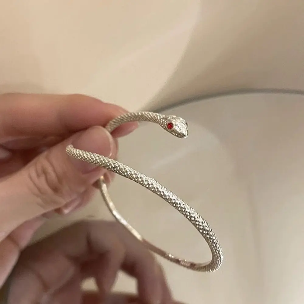 Creative Fashion Silver Snake Wrapped Bracelet for Women in Summer, Light Luxury, Niche, High-end, Exquisite Bracelet Design Personalized Bracelet