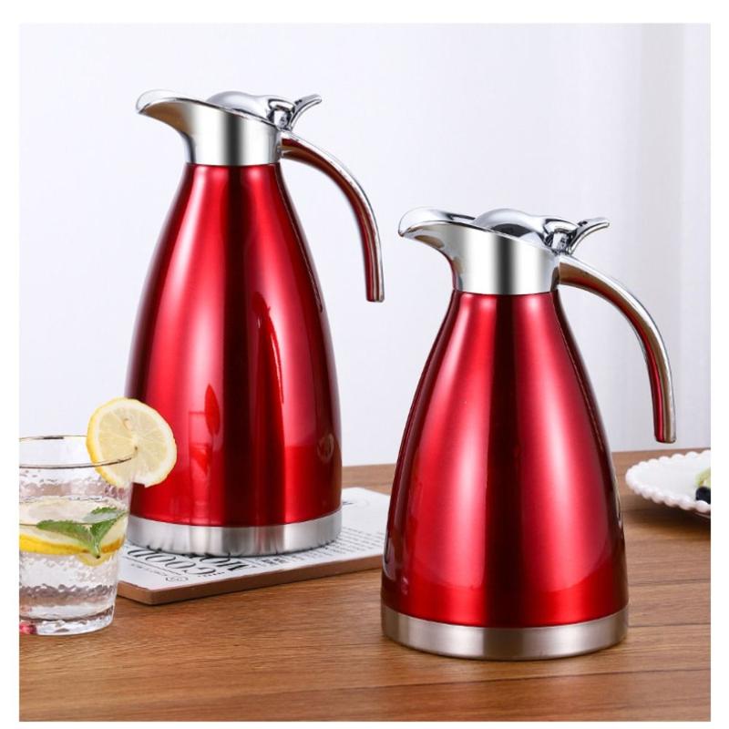 Product Introduction of Simple Double Layer Stainless Steel Thermal Bottle Coffee Maker Container Hot Water Bottle 1.5/2L Thermal Thermal Flask Office 14