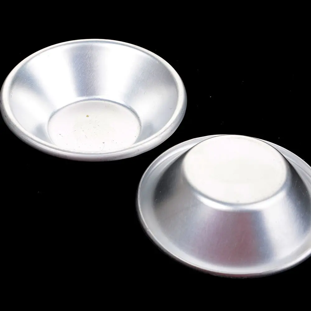 6pcs Aluminum alloy Baking tool Durable Non-stick Baking tool set Egg tart 6pcs set Mould Cupcake mold for Home baking Pastry making Professional