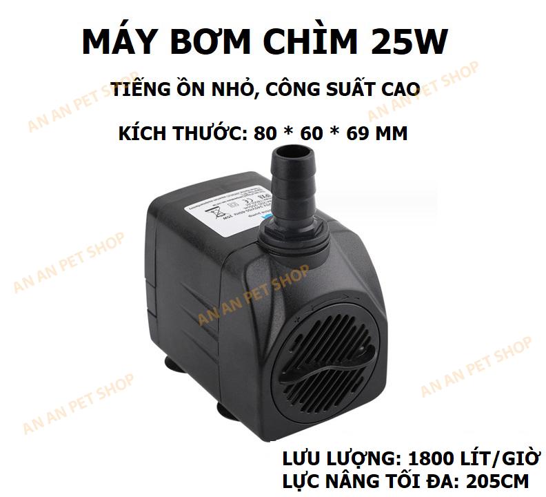  Máy bơm chìm Mini 4W 8W 16W 25W 35W 45W - 220V Máy bơm bể cá cảnh máybơmnước siêumạnh 