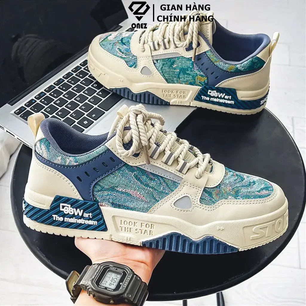[Tặng Tất] Giày nam mẫu mới A10 Full Box 2024 êm chân thoáng khí chạy bộ, thể dục Sneaker Cao Su Sport Sneaker giay nam