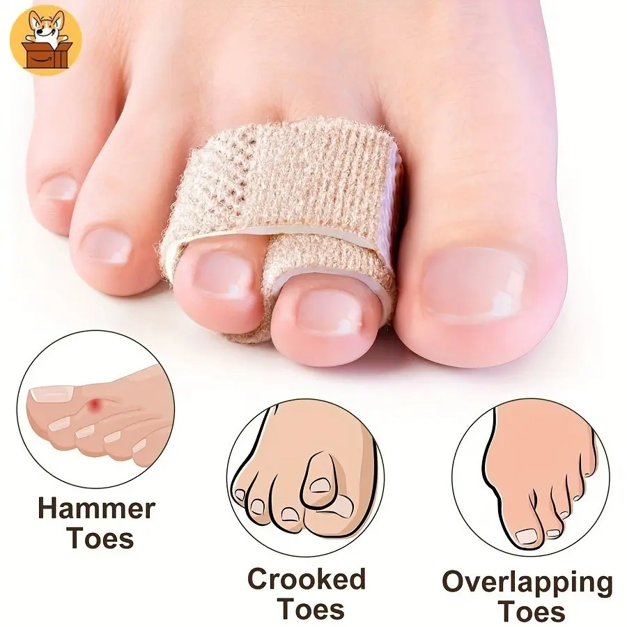 Dụng Cụ Duỗi Ngón Chân Với Nẹp Và Đệm, Thiết Kế Có Thể Điều Chỉnh Để Chỉnh Sửa Ngón Chân Cong Và Dọc, Am-az