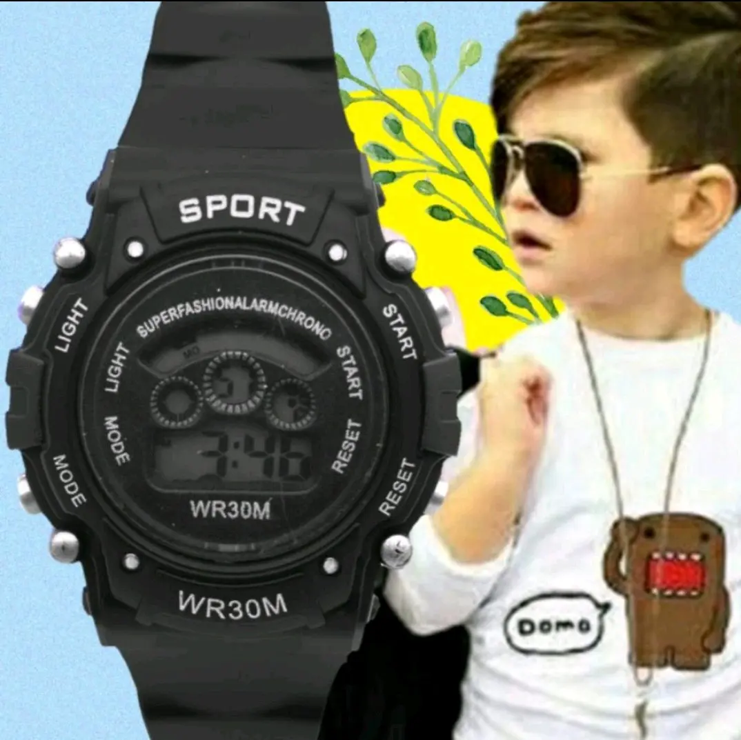Jam tangan anak Laki-laki Usia 5 sampai 8 tahun  Digital sport