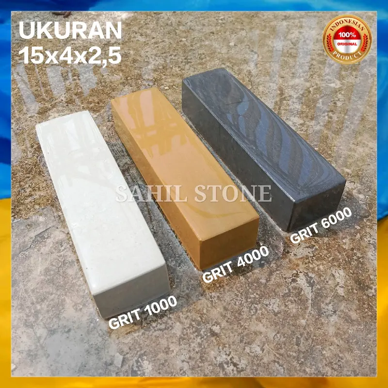 batu asah 100% asli bongkahan batu alam knife pengasah pisau 0