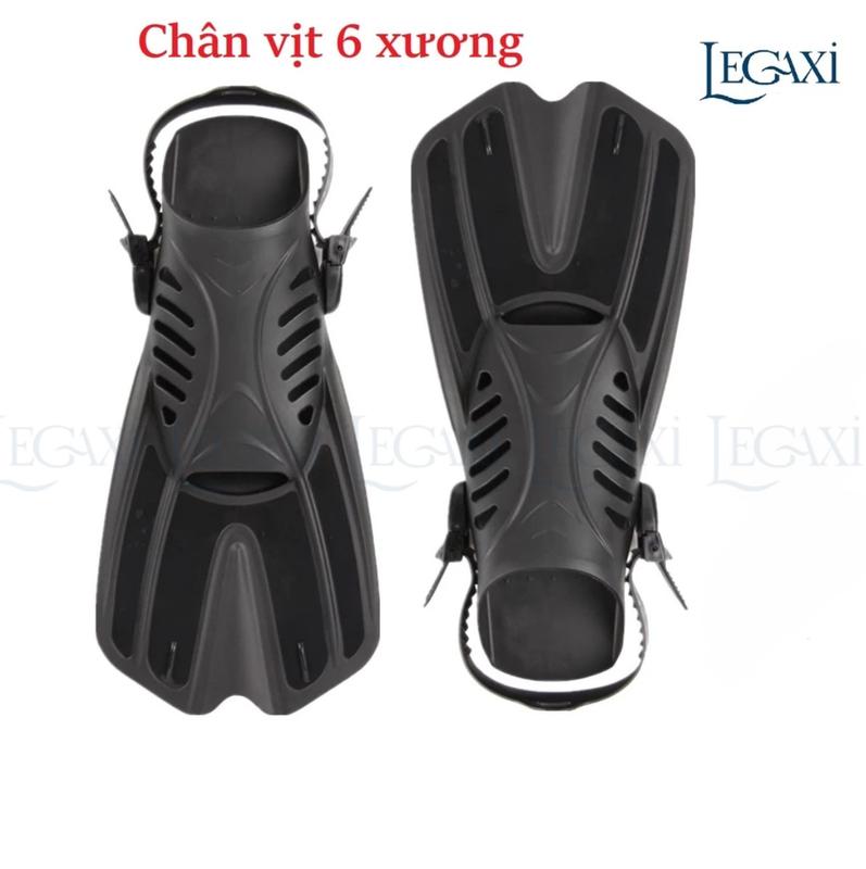 Chân Vịt Nhái 6 Xương Bơi Tập Lặn Biển Chuyên Nghiệp Điều Chỉnh Được Co Giãn Máy Bay Legaxi