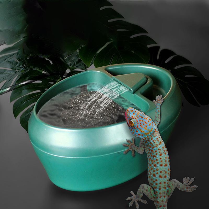 Product Introduction of Reptile Drinking Fountain Water Dripper Water feeder Suitable for Snake Gecko Lizard-Chameleon Bearded Dragon Water Dish Bowl 5