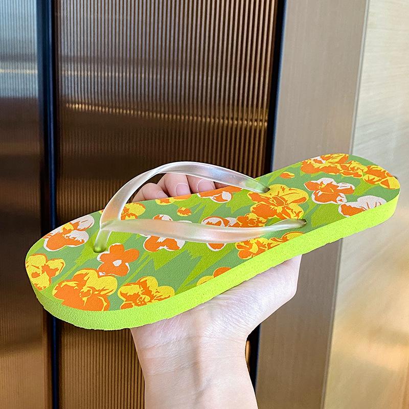 Dép Xỏ Ngón, Dép Nữ Mùa Hè, Thiết Kế Hoa Dễ Thương, Đế Dày, Dễ Phối Đồ, Thời Trang Nhỏ Dép Thời Trang, Ins Thời Trang, Hàng Mới Về 2024 DéP Shoes GiàY 4
