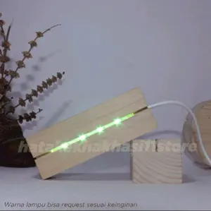 Base lamp Akrilik,dudukan lampu Akrilik 10cm