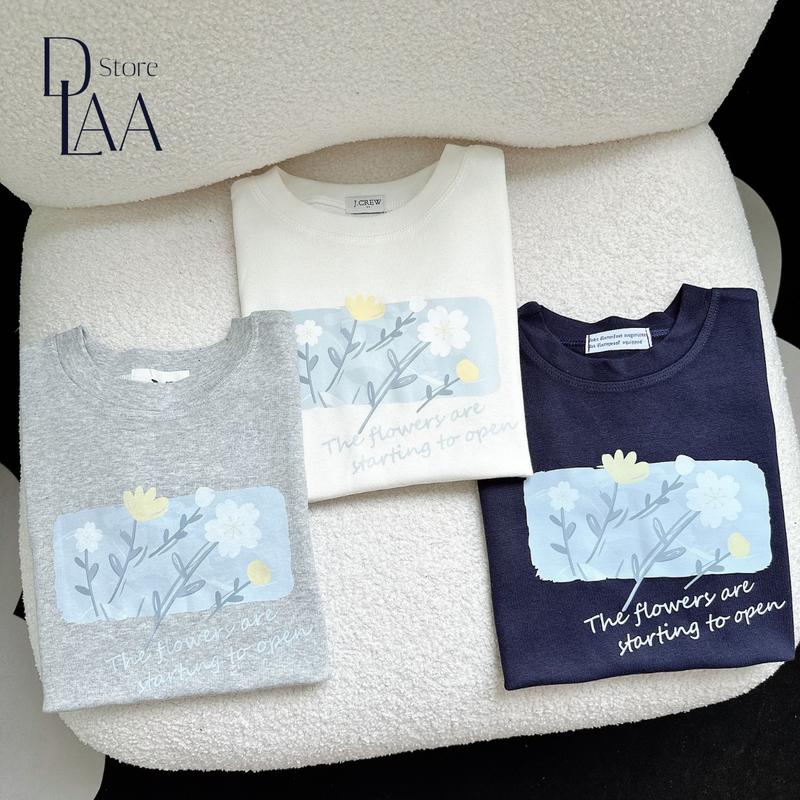 Áo Thun Baby Tee DaaLaa Store In Hình Hoa Đơn Giản The Flower A5972 9