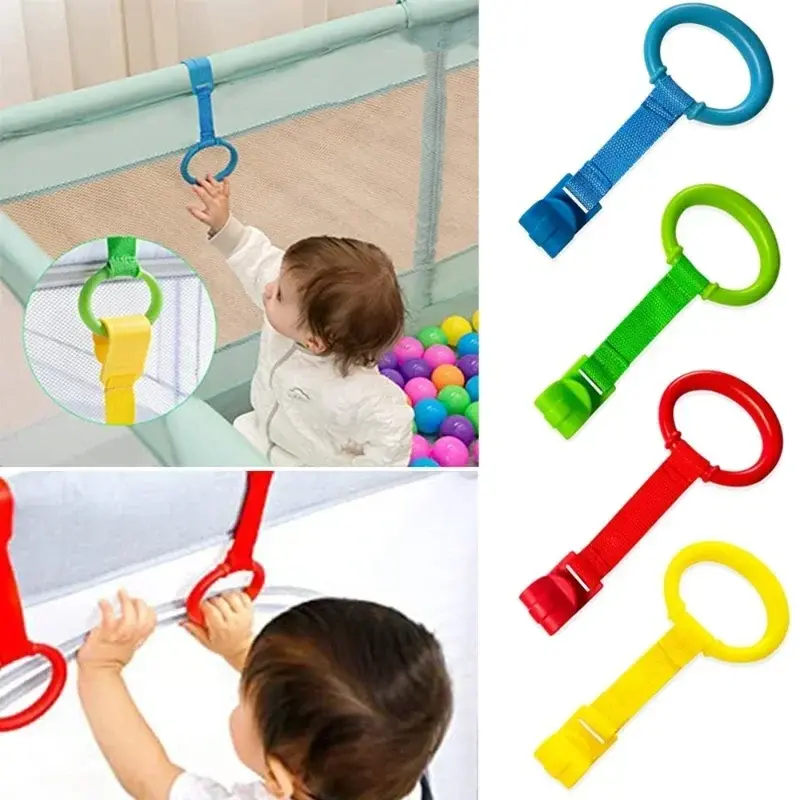 Pull Ring for Playpen Baby Crib Hooks General Use Hooks Baby Toys Pendants Bed Rings Hooks Hanging Ring Help Baby Stand