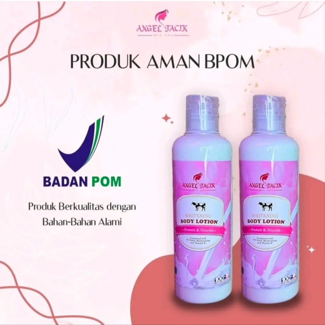 Lotion Handbody Whitening Angel Tacik Original | Pemutih Badan Ampuh