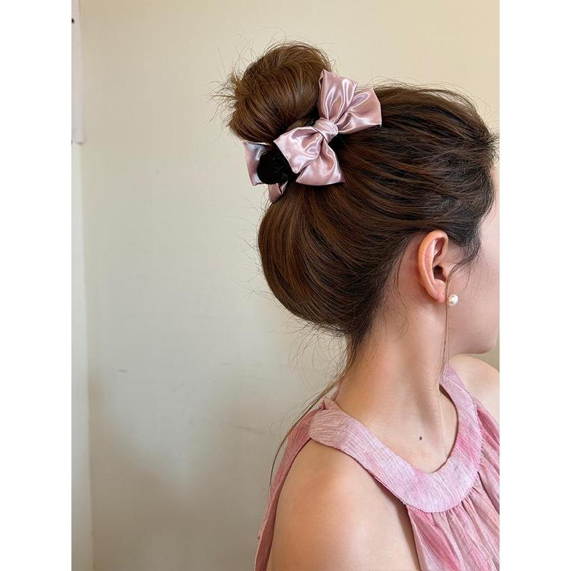 French High-quality Ball Head Grip 2024 New Bow Hairpin Female Shark Head Clip Jewelry 1