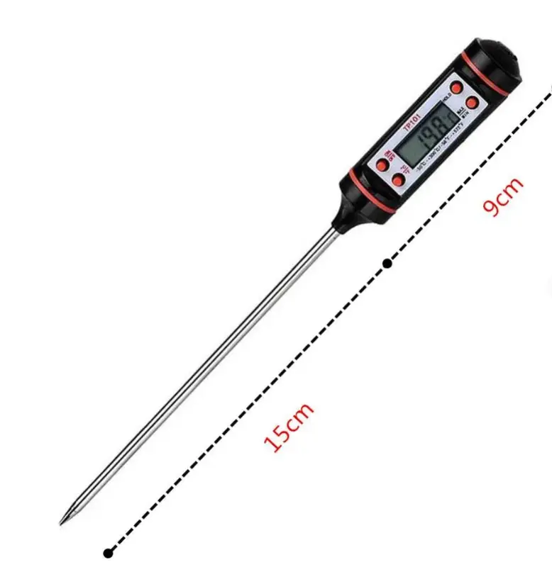 Nhiệt Kế Điện Tử Màn LCD Đo Nhiệt Độ Dầu Rán, Nước sôi 2