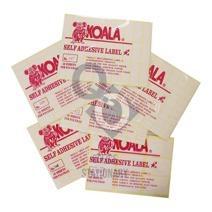 Kertas Sticker Label Koala 103 & 121 - 121 0